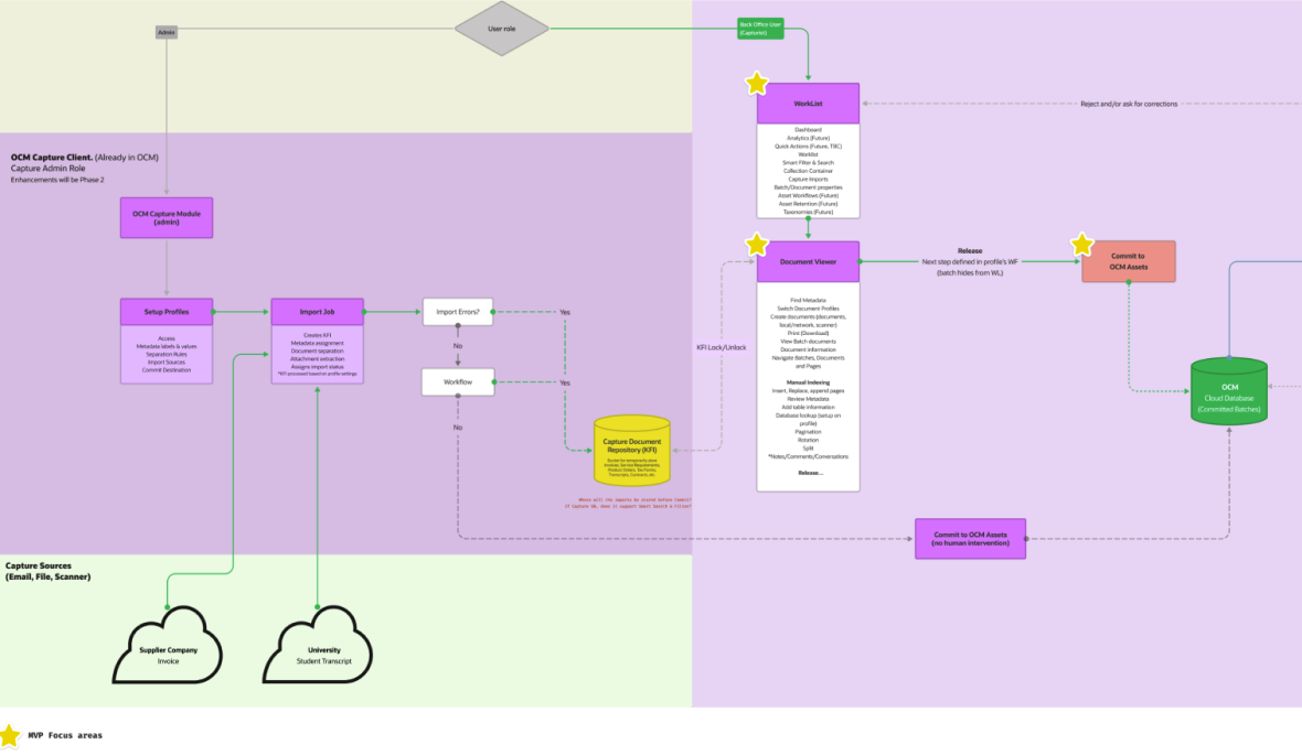 Document capturing process