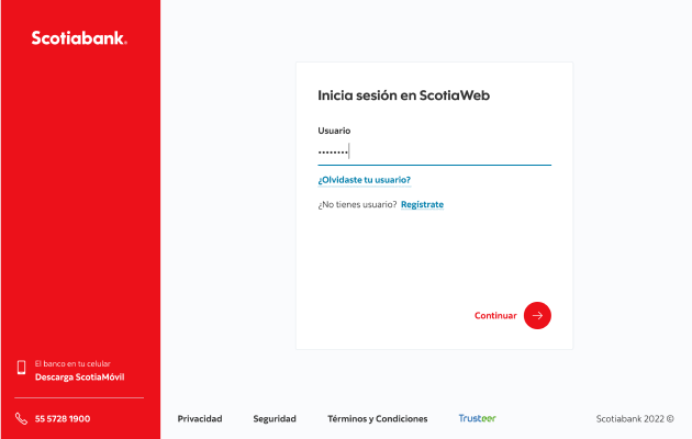 ScotiaWeb's renewed login