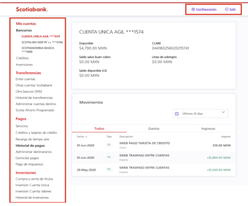 Sample of highlighted navigation over the midpoint solution